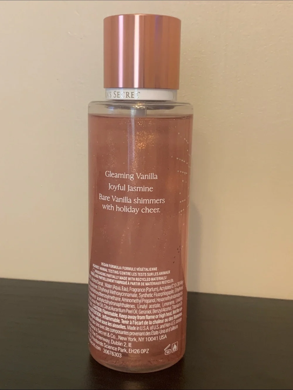 Victoria's Secret Bare Vanilla Joy Shimmer Body Mist - Rose Gold Pink